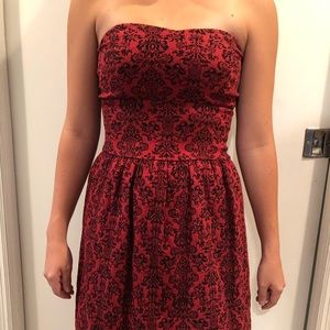 Red cocktail dress